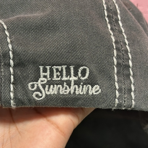 KBETHOS “HELLO SUNSHINE” Gray Vintage Distressed Hat - Picture 4 of 7